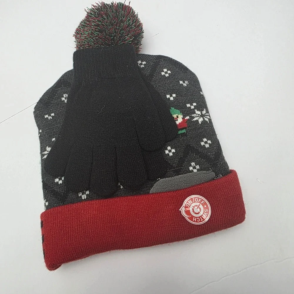 Kids S/M Capelli New York 2‎ Piece Set LED Light Up Hat & Magic Glove Gnome